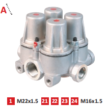 DAĞITICI VENTİL DÖRT YÖNLÜ 10 BAR